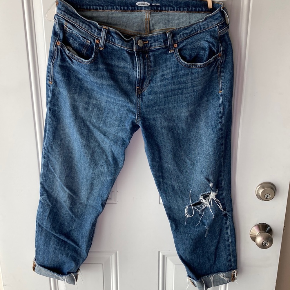 Boyfriend crop pants